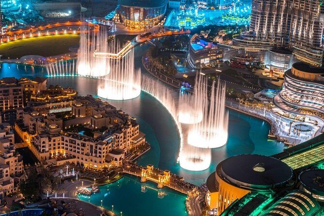 colorful fountain show